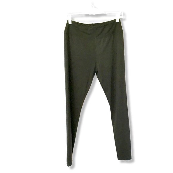 Style & Co Leggings Black Beaded Leg Charcoal Gray 7/8 Length Women's Sz Medium - Picture 1 of 8